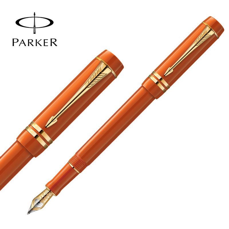 派克(parker)世纪玛瑙红金夹钢笔