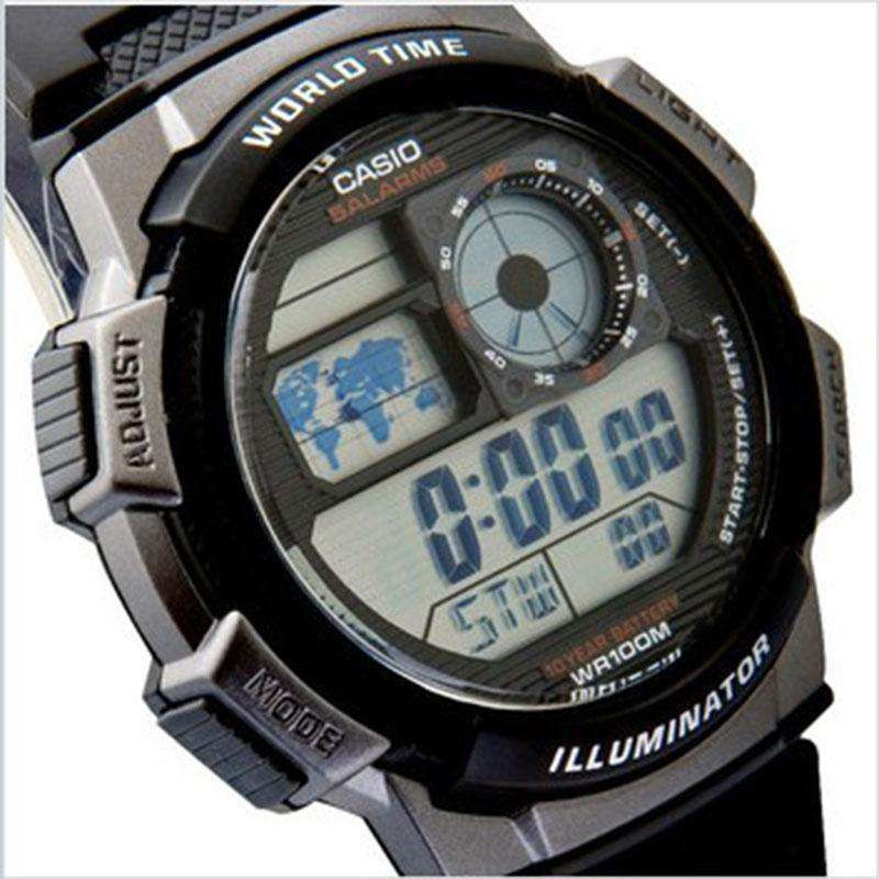 卡西欧(casio)普通系列电子手表男士电子防水户外运动