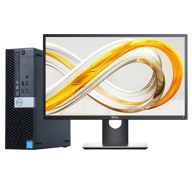 戴尔dell optiplex 3050sff 23英寸小机箱 商用台式电脑 i5-7500 4g