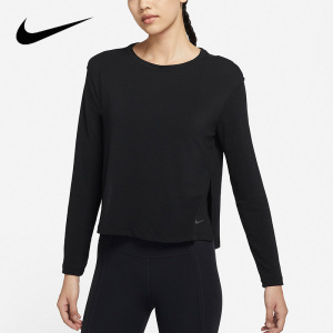 Nike耐克女装2022春新款健身瑜伽训练运动休闲长袖T恤DM7028-010