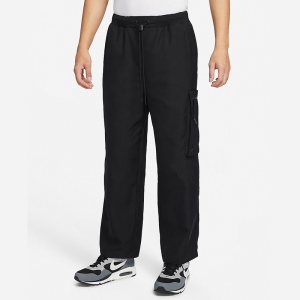 Nike 纯色透气抽绳休闲针织运动裤 男款 黑色 FB7526-010