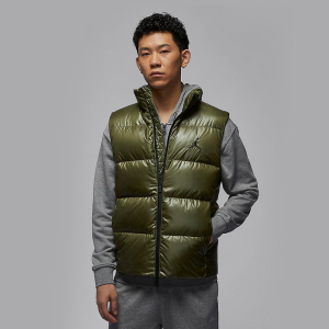 nike耐克冬季男子JORDAN运动训练休闲羽绒服马甲背心 FV7274-222