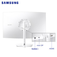 三星显示器C32H711QEC曲面2K显示器31.5英