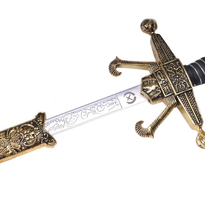 铸剑谷 十字格西洋剑 98厘米 欧式风格 不锈钢鞘 制作