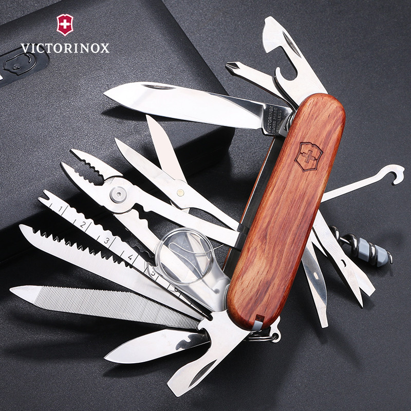 维氏victorinox 瑞士军刀 瑞士 木制刀柄 1.6794.69