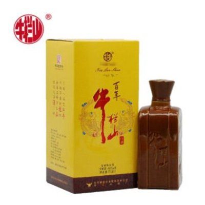 百年牛栏山黄盒白酒 清香型 46度 518ml 单瓶装