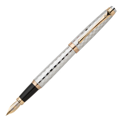 英雄(HERO)钢笔 590银色铱金笔 墨水笔 签字笔