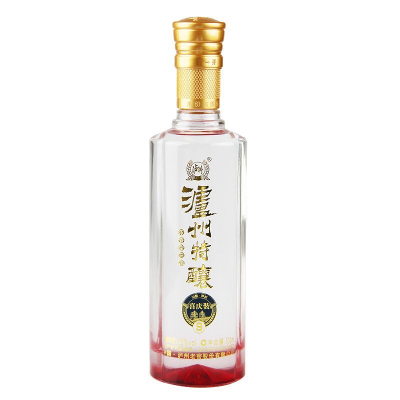 白酒 泸州老窖泸州特酿喜庆装9酒 浓香型白酒 52度 500ml*6瓶整箱