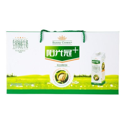 银桥阳光冠 生榨核桃牛奶(250ml*12盒)