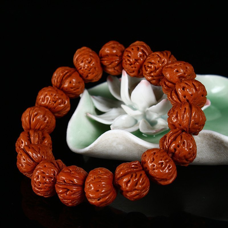 【文玩蟠桃核矮庄手串】编号1092
