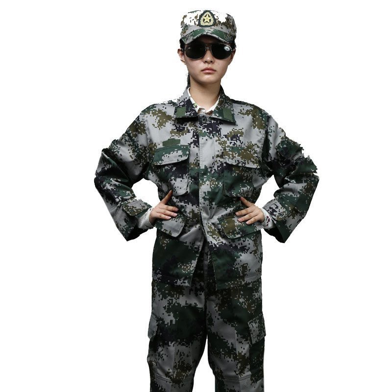 欧伦萨户外运动休闲07式军迷服饰丛林迷彩作训迷彩服套装长袖军训服