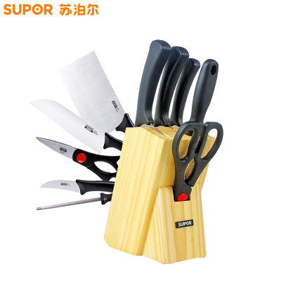 苏泊尔刀具套装不锈钢六件套菜刀套装厨房家用刀具多用组合套刀烹饪厨具刀具T0824-2