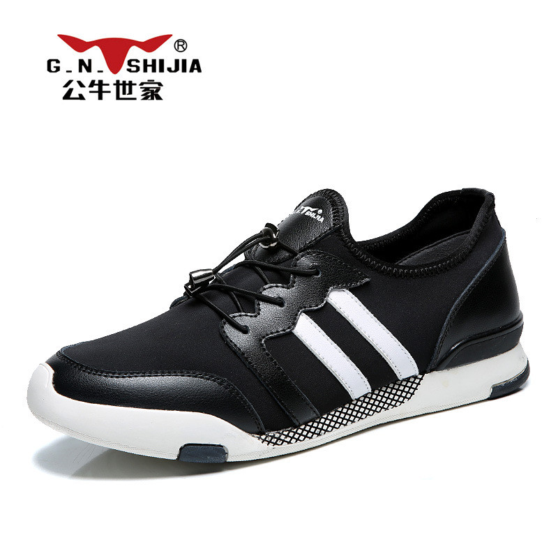 公牛世家男鞋2017春季新款运动鞋男士时尚休
