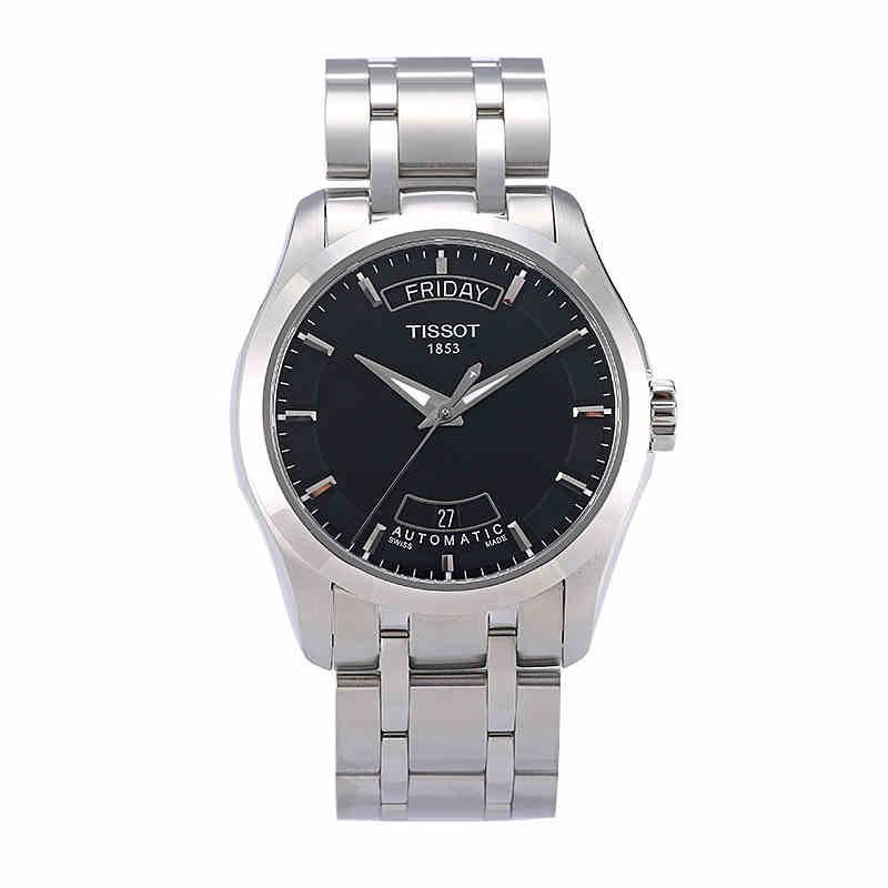 天梭(tissot)手表 库图系列瑞士自动机械钢带男士手表