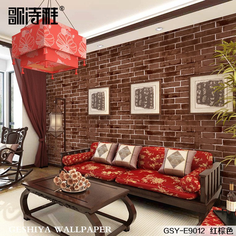 欧式古典沙发配复古砖