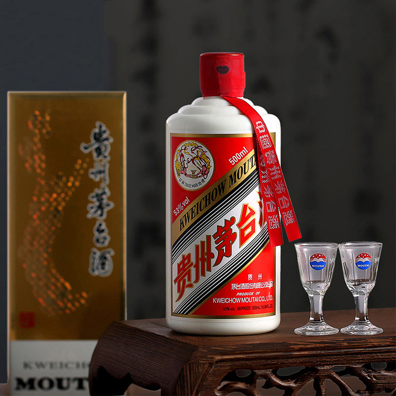 贵州茅台酒53度茅台飞天带杯 (2015年产) 500ml酱香型