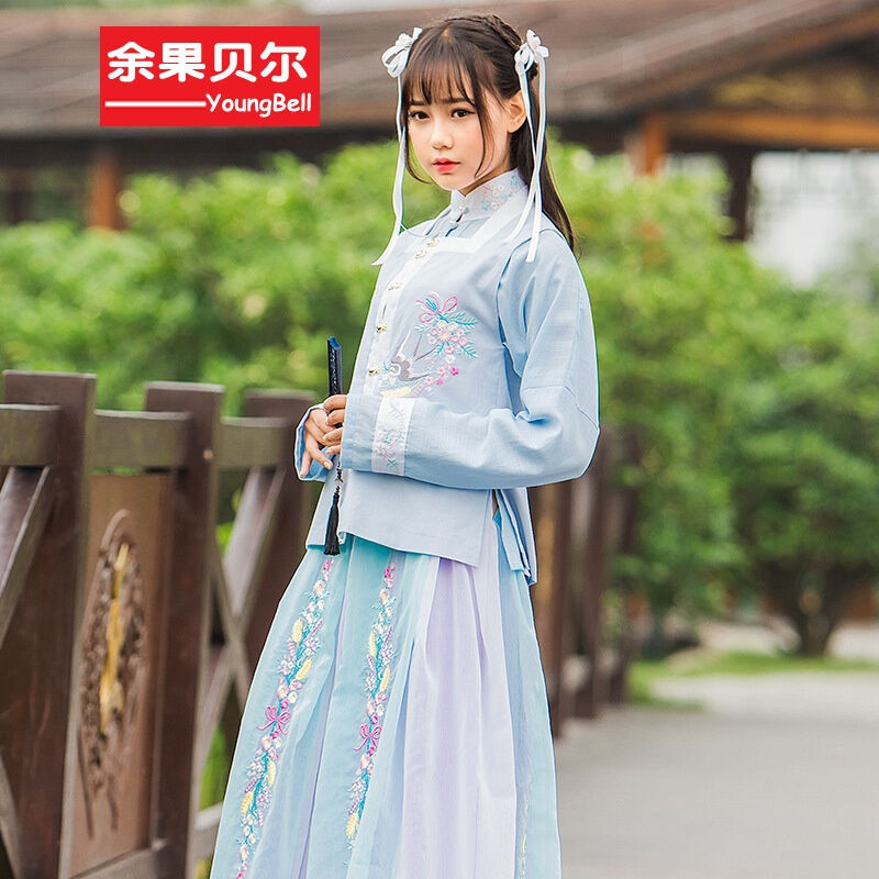 余果贝尔2017新款中国风古风女装汉元素棉麻