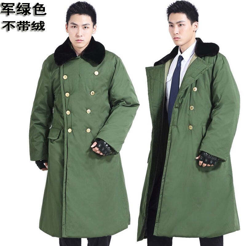 军大衣棉大衣男冬季加厚长款大衣保安防寒服军绿棉服冷库劳保棉袄棉袄