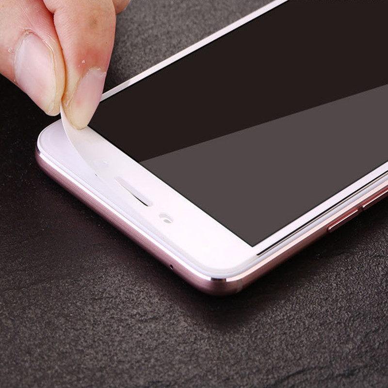 酷吉(coolcci)oppor9钢化玻璃膜oppo r9全屏覆盖r9tm彩膜防爆软边手机