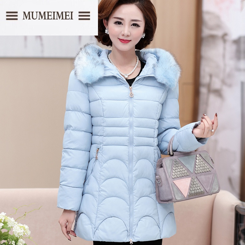 MUM妈妈装棉衣30岁中长款棉服40-50岁中老年