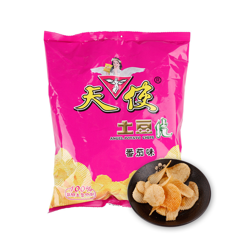 云南特产天使土豆片儿时薯片休闲零食膨化食品量贩装108g*6袋