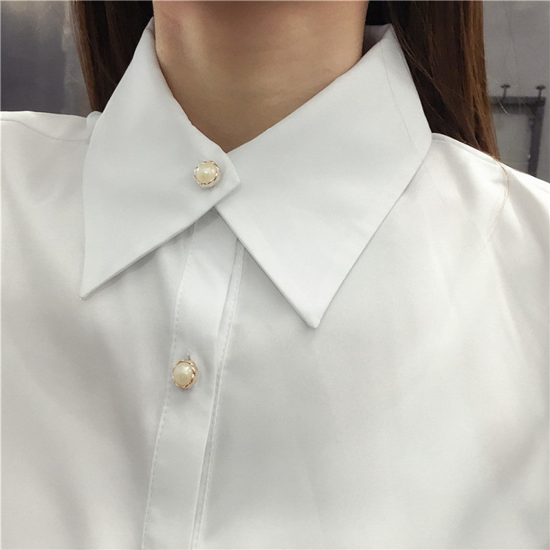 女装新款2017夏装韩版中长款雪纺衬衫宽松大