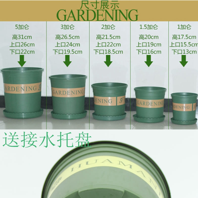 环球加仑树脂塑料花盆 阳台种花种菜多肉绿萝园艺月季