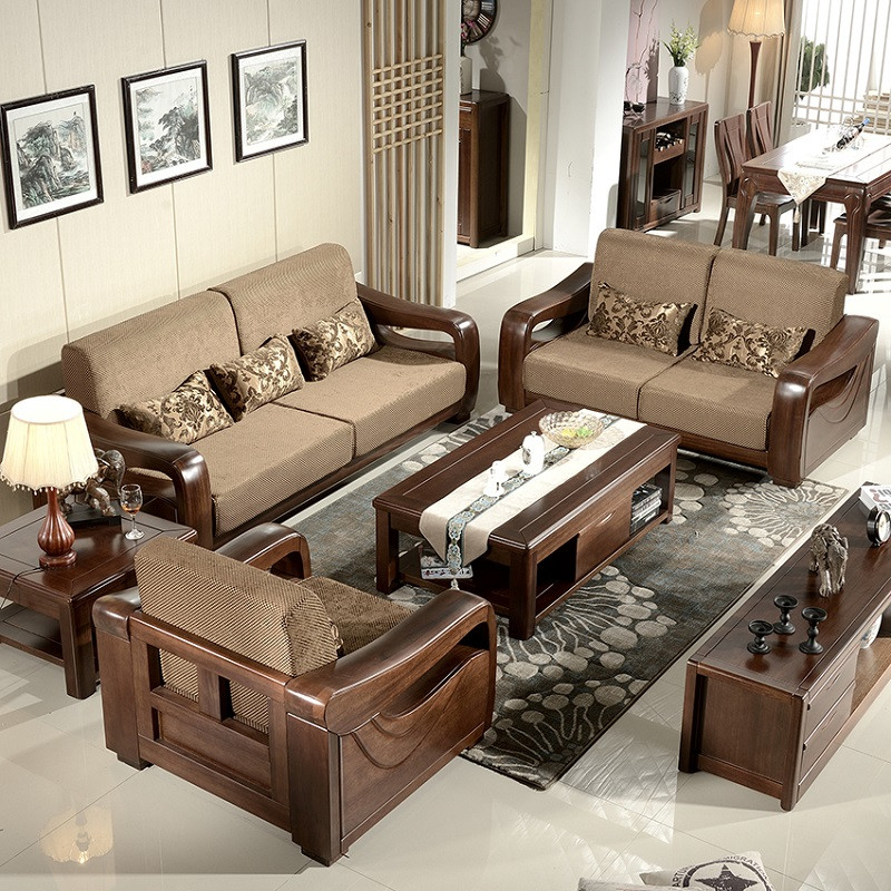 木沙发实木客厅  最新实木沙发客厅效果图欣赏,实木沙发客厅效果图