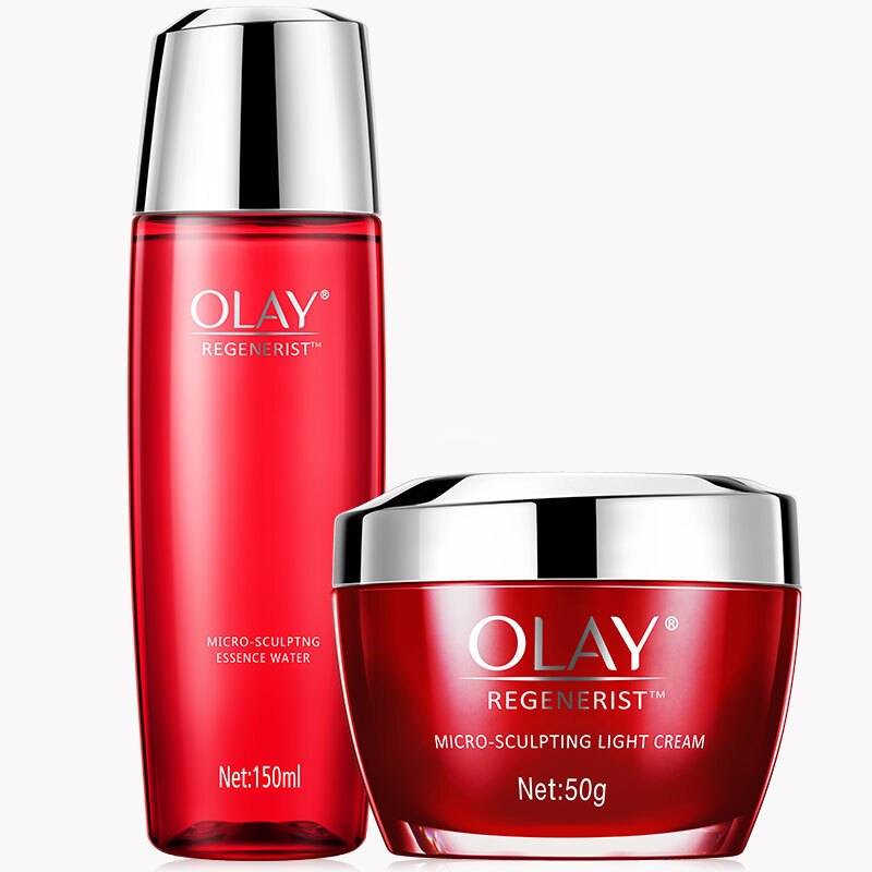 olay玉兰油新生塑颜系列护肤套装大红瓶面霜50g 活能水150ml抗皱提拉