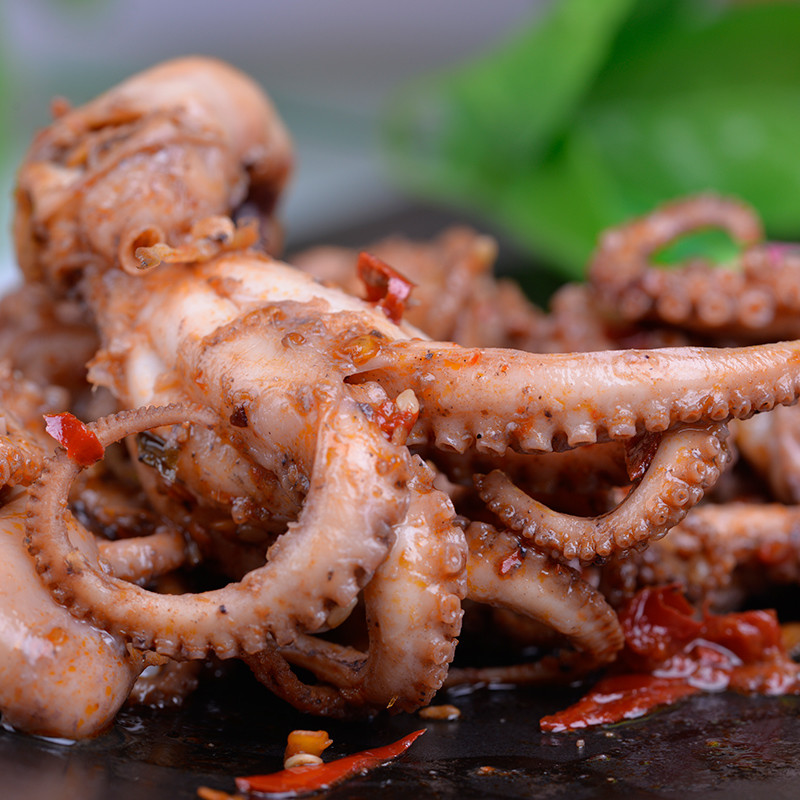 中华特色馆赣榆馆连云港特产香辣即食八爪鱼160g*2瓶麻辣小章鱼