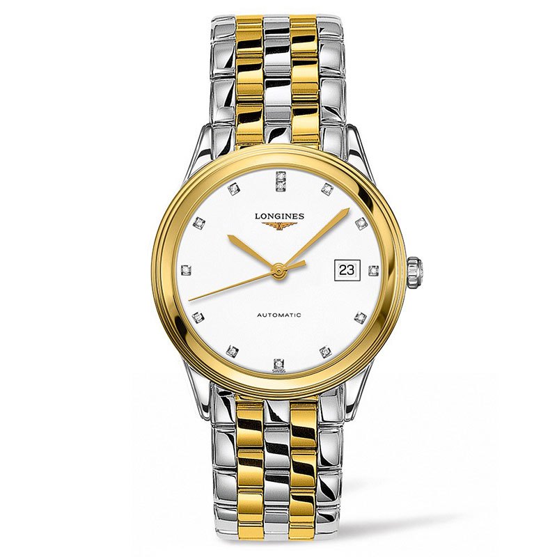 浪琴(longines)瑞士手表 军旗系列 自动机械男表 钢带