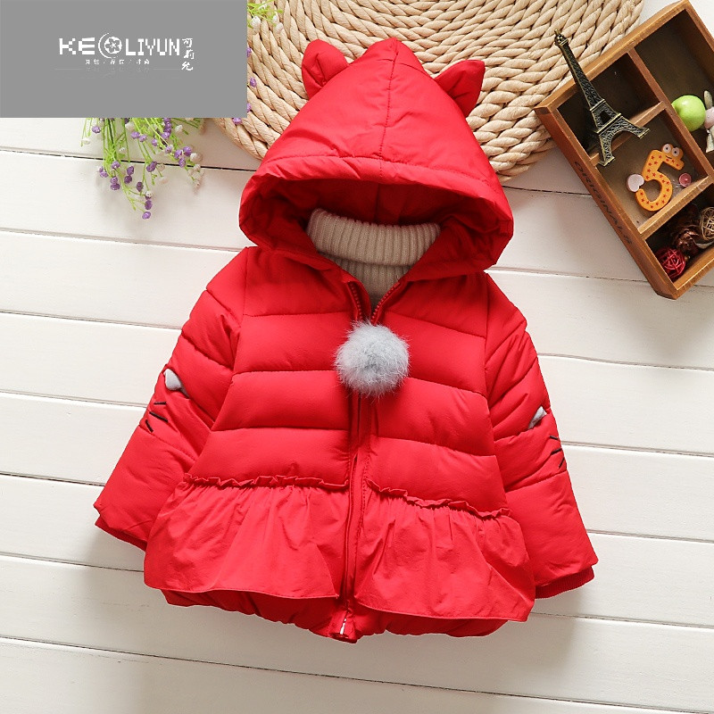 童装女宝宝冬装1-2-3岁婴儿女童棉袄棉服夹棉