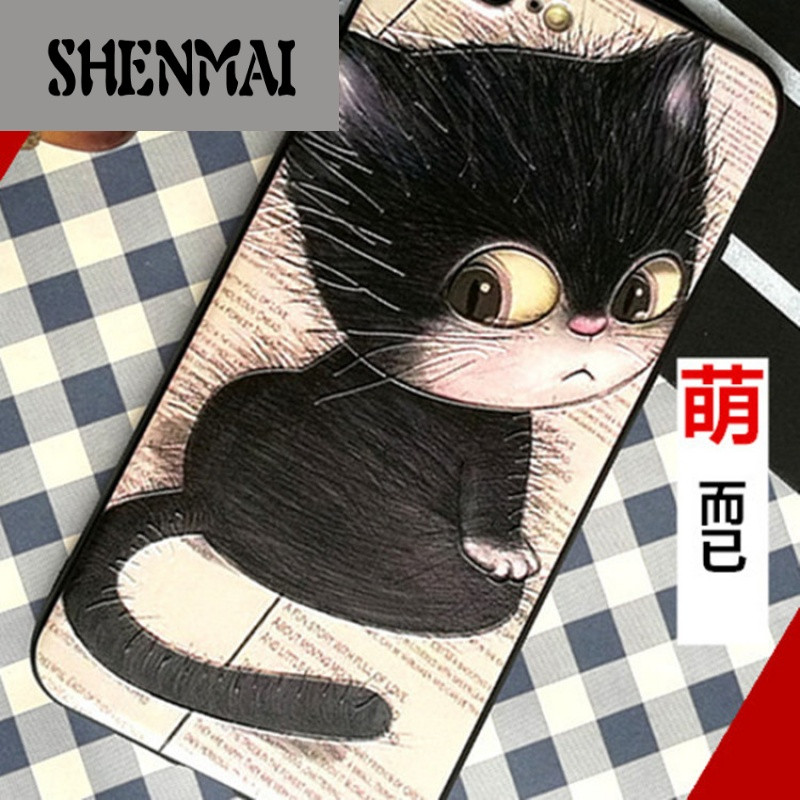 SHM品牌oppor11手机壳r9s女款可爱卡通猫咪
