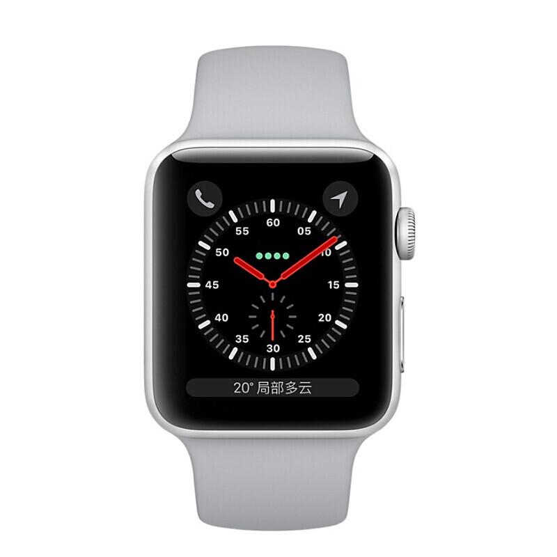 苹果apple watch series 3 第三代智能穿戴金属防水手表 银色(灰色)