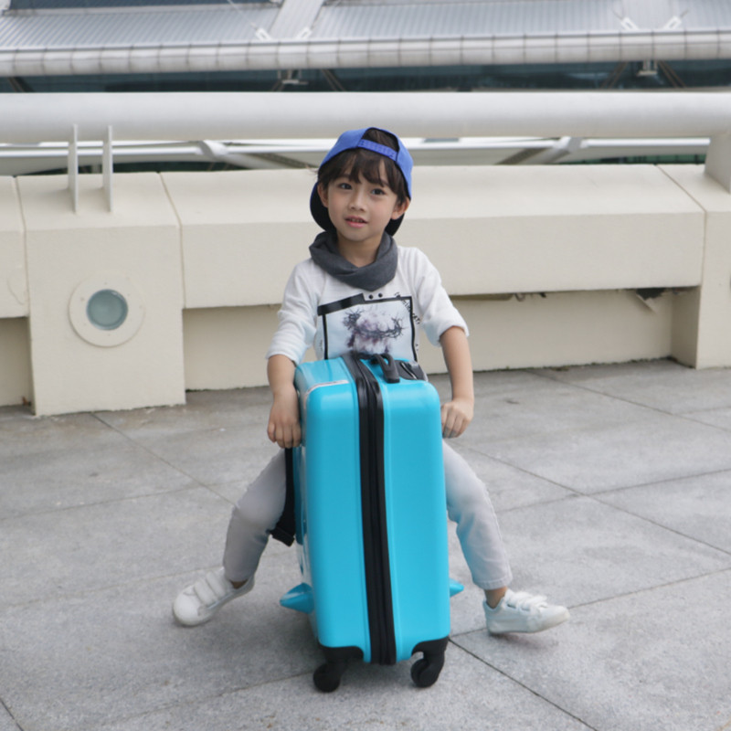 娉语行李箱儿童可坐可骑拉杆箱万向轮男童女孩小拖箱子宝宝卡通旅行箱