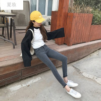 夏妆女士牛仔裤和夏妆少女中学生春秋装13-15