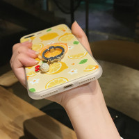 2017款夏日清新苹果6plus手机壳6指环挂绳iP