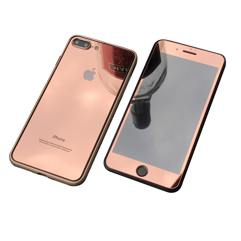 iphone6s钢化膜苹果6plus手机保护膜全屏全包7防爆黑色背面前后膜