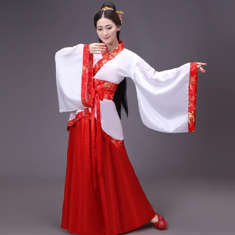 新款正规曲裾古装改良汉服女唐朝公主贵妃古典舞蹈演出服唐装女装