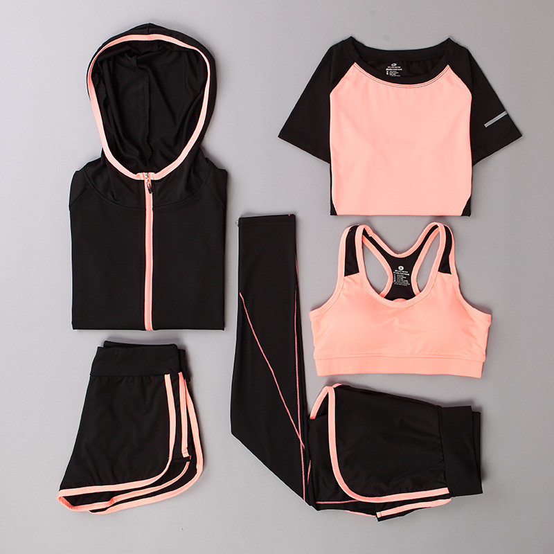 bw9新款夏季运动套装女跑步衣服紧身裤健身房