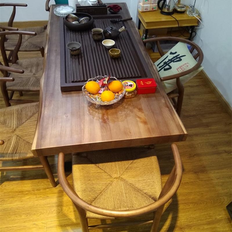 实木茶桌椅组合特价仿古功夫茶几铁艺简约现代大板桌喝茶泡茶桌子