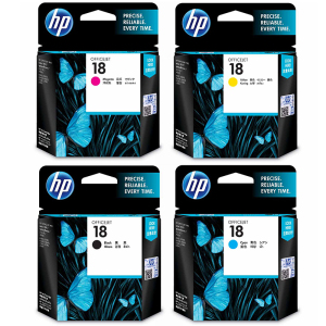惠普(HP)C4936A 18 黑色彩色墨盒套装 (适用K5300 K5400 K8600 L7380 L7580) 【18号/黑彩套装】