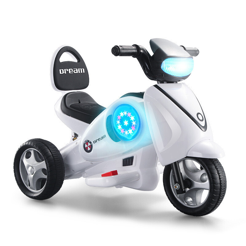 锋源儿童电动太空摩托车宝宝可坐人可骑电动三