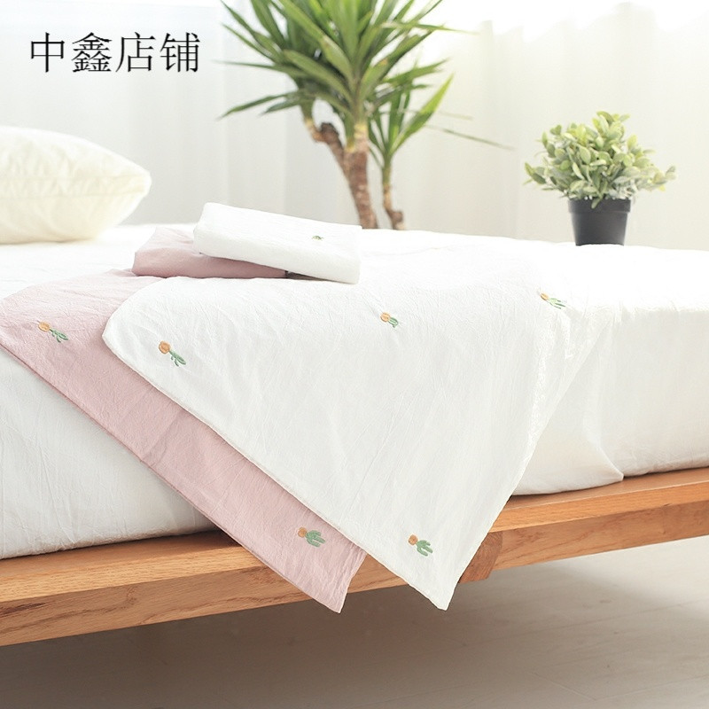 刺绣枕套简约枕套多款式 单只48 74cm 一对选2