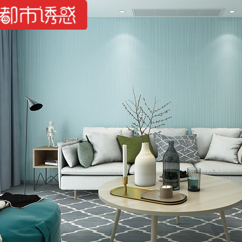 家装纯色墙纸现代简约竖条纹客厅卧室电视背景墙无纺布素色壁纸en201
