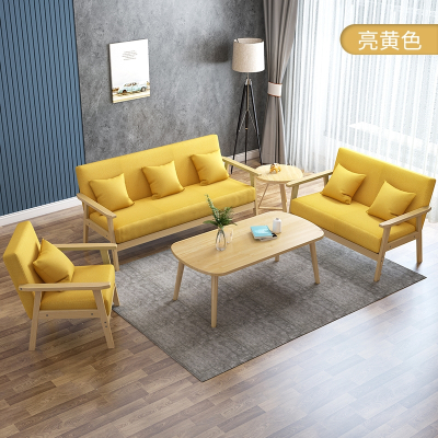 沙发布艺北欧简约现代客厅卧室古达单双人出租房简易小户型*沙发椅