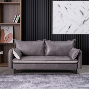 阿斯卡利意式科技布艺沙发组合小户型家具三人沙发简约现代公寓客厅小沙发