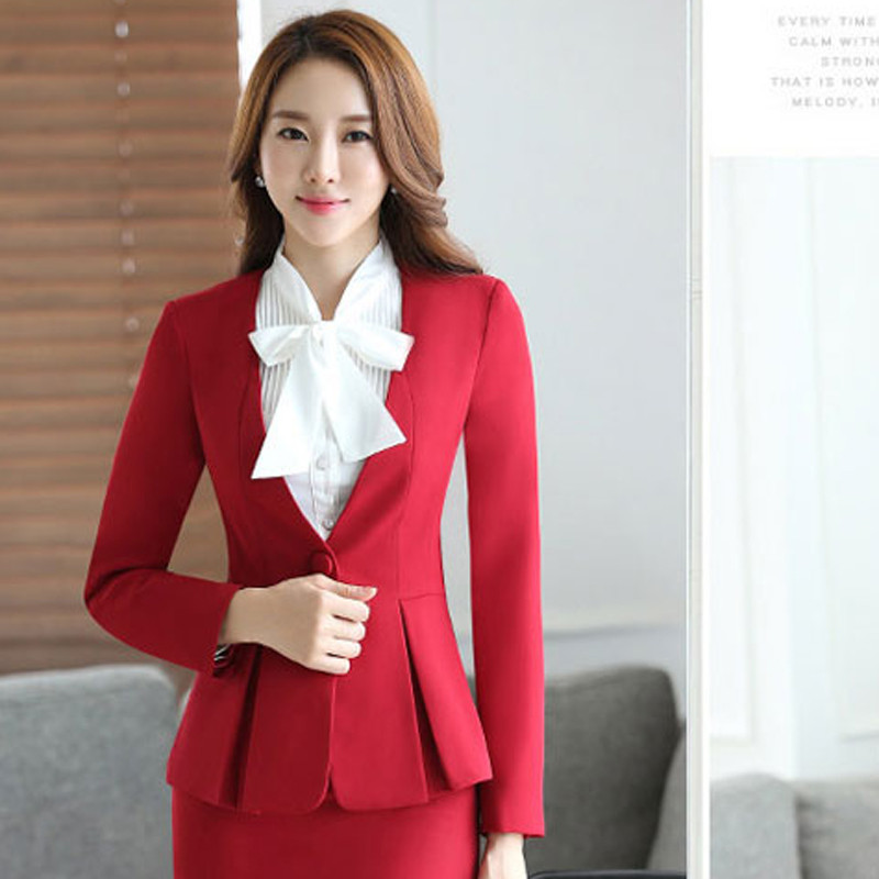 优惠促销春秋职业装女装套装面试西服正装工装工作服三件套女士西装
