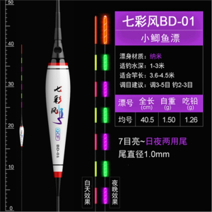 咬钩变色夜光鱼漂闪电客高灵敏电子漂钓鱼日夜两用鲫鱼夜钓专用浮漂