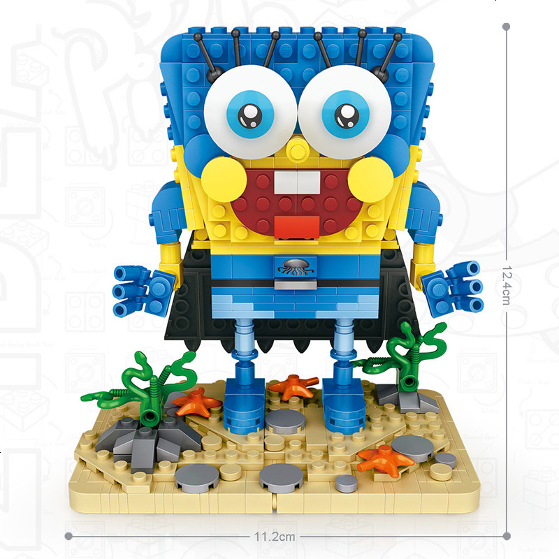minii颗粒 海绵宝宝系列 小颗粒拼装积木 玩具l1101
